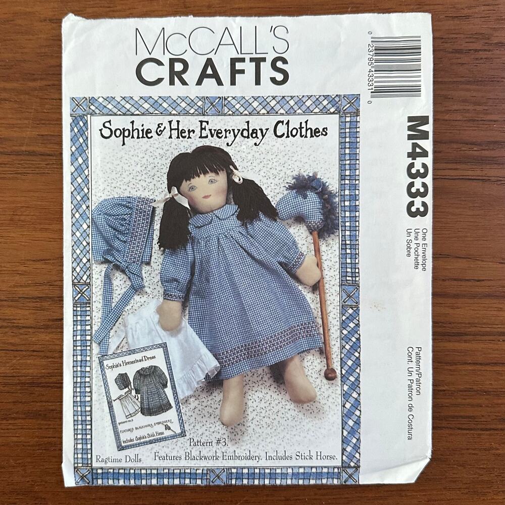 UNCUT McCall's Pattern Sophie M4333